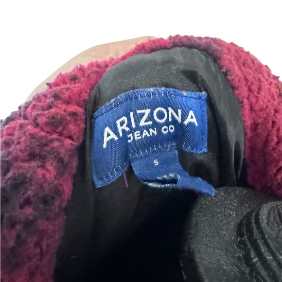 Arizona Jean Company Burgundy Sherpa Jacket - Picture 5 of 5